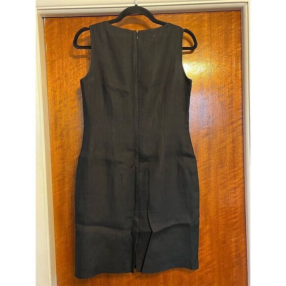 Talbots Petites Black Sleeveless Crew Neck Dress Size 6 - Picture 3 of 5